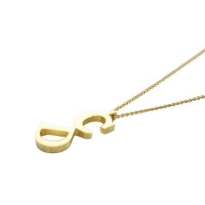 Christian Dior ネックレス ペンダント CDロゴ ゴールド色 /YO5