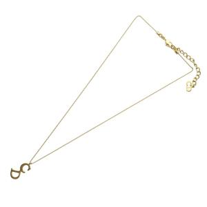 Christian Dior ネックレス ペンダント CDロゴ ゴールド色 /YO5