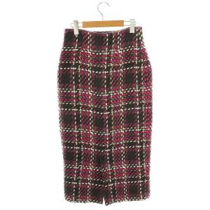 SNIDEL 24AW ロービングタイトスカート ニット 1 チャコールグレー ピンク マルチカラー /ES OS