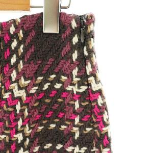 SNIDEL 24AW ロービングタイトスカート ニット 1 チャコールグレー ピンク マルチカラー /ES OS