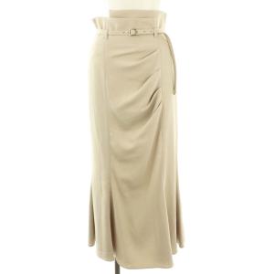 24AW タックドレープマーメイドスカート 1 グレージュ /ES OS