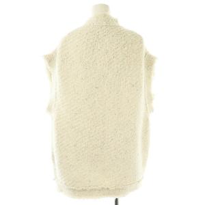 COCO DEAL 23AW ツイードロングニットベスト 2 ホワイト /HK OS