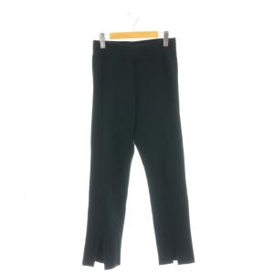 カラガンスリムパンツ ニット ストレート 38 ブラック /HK OS