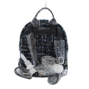 Rady ミニリュックサック デイパック ツイード チェーンショルダー F 黒系 /UO