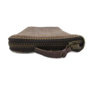 miumiu 長財布 カウレザーロングウォレット ハラコ 茶 ブラウン /JS