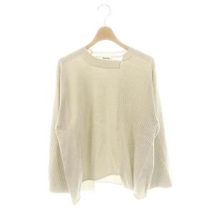 23SS 長袖ニット セーター M ライトグレー /DF OS