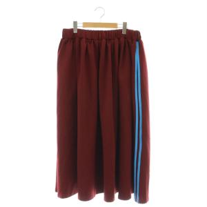 ジャージロングスカート ギャザー マキシ ロング 4 ボルドー /AT OS