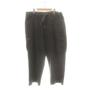 カーゴデニムパンツ 3 ブラック /HK OS