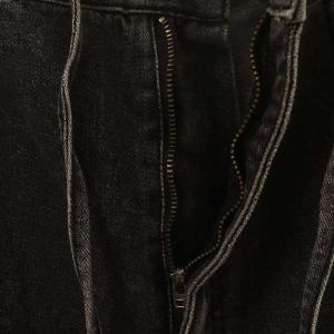 PUNYUS カーゴデニムパンツ 3 ブラック /HK OS