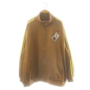 フードジャージトップ ジャケット ジップアップ 4 ブラウン /HK OS