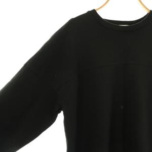 nagonstans コットンジャージ長袖カットソー クルーネック M 黒 ブラック /AT OS