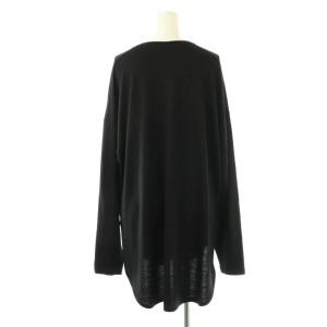 CHAOS バナージャージー プルオーバー カットソー ヘンリーネック 長袖 F ブラック /DF OS