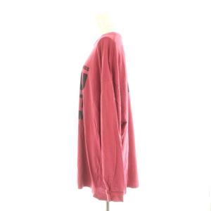 Hysterics RS/VOO DOO LOUNGE TOUR ビッグTシャツ カットソー 長袖 F ピンク /AT OS