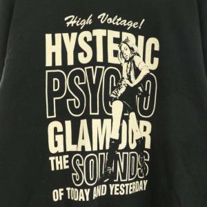 HYSTERIC GLAMOUR PSYCO SOUNDSスウェット トレーナー クルーネック M 黒 ブラック /AT OS SH