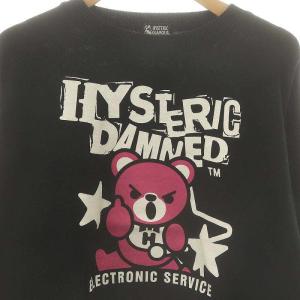 HYSTERIC GLAMOUR BEAR DAMNED プルオーバー ニット セーター F ブラック ピンク ホワイト /ES OS SH
