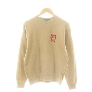 DIZZY&MILKY HOTTER THAN HELL スウェット トレーナー プリント M ベージュ