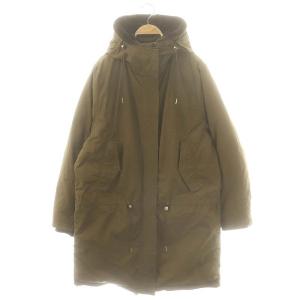 NEW POWDER PAW14 ダウン ロングコート 36 オリーブ