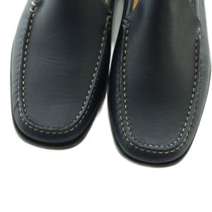 BALLY レザードライビングシューズシューズ ローファー US7 37.5 24.5cm ネイビー /MI OS