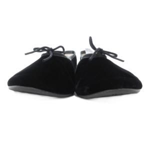 Repetto バレエシューズ リボン ベロア 35 22cm 黒 ブラック /AE