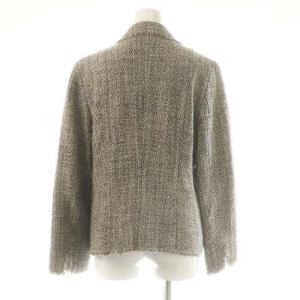 23区 ツイード ジャケット スカート セットアップ スーツ 上下 44 グレー /AT OS