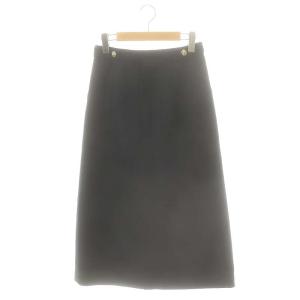 25SS ブライトツイルポケット スカート ロング 38 ネイビー /DF OS