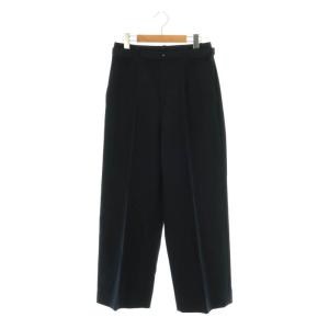25SS Eternal Line コンパクトストレッチワイドパンツ ベルト付き 38 紺 /MI OS