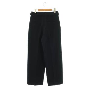 ANAYI 25SS Eternal Line コンパクトストレッチワイドパンツ ベルト付き 38 紺 /MI OS