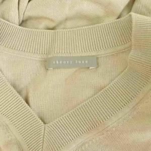 theory luxe 24AW Lawrence Rolly Vネック ニット セーター 長袖 オーバーサイズ 38 ベージュ
