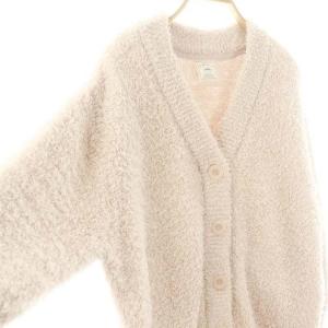 gelato pique 23年製 ベーシックジェラートカーディガン ニット 長袖 F ベージュ /HK OS