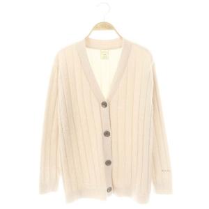 24AW ホットスムーズィーワイドリブカーディガン ニット 長袖 F ベージュ /HK OS