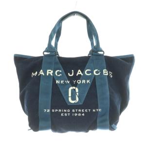 トートバッグ デニム プリント 青 /MI OS