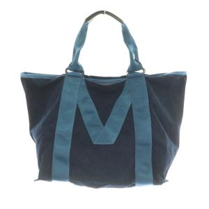 MARC JACOBS トートバッグ デニム プリント 青 /MI OS