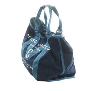 MARC JACOBS トートバッグ デニム プリント 青 /MI OS