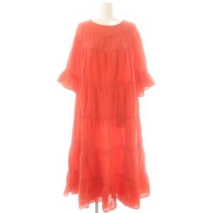 PARADIS ティアードワンピース XS 赤 /MI OS