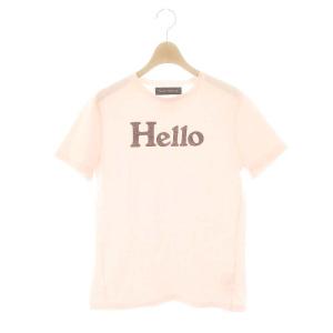 HELLO CREW NECK TEE DYED Tシャツ カットソー プリント 01 S ピンク /MI