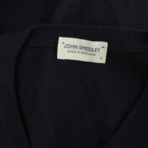 JOHN SMEDLEY Vネック ウール ニット セーター 長袖 S ネイビー /MY OS AD