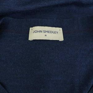 JOHN SMEDLEY ウール ニット カーディガン 長袖 Vネック M ネイビー /MY OS AD