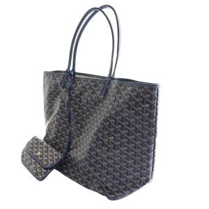 GOYARD サンルイ GM トートバッグ ポーチ付き ネイビー マルチカラー
