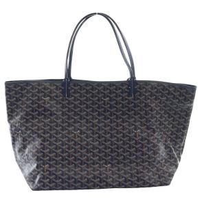 GOYARD サンルイ GM トートバッグ ポーチ付き ネイビー マルチカラー