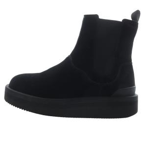 スエード サイドゴアブーツ AP STUDIO別注 ショート 24cm 黒 ブラック /SR24