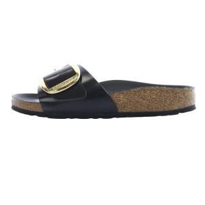 BIRKENSTOCK 24SS ビックバックルサンダル SLOBE IENA取扱 レザー 23cm 黒 ブラック 1022650