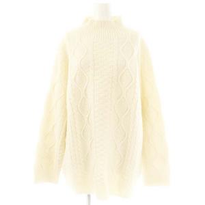 ALAN KNIT ウールニット セーター ハイネック 白 ホワイト /AT OS