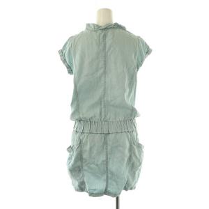HYSTERIC GLAMOUR デニム ジップアップ 半袖 ワンピース ミニ F 水色 ライトブルー /SS OS