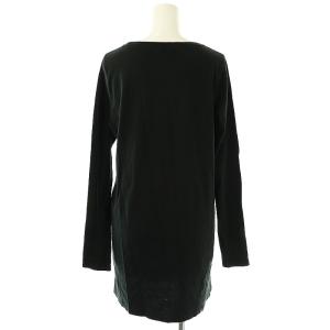 HYSTERIC GLAMOUR ロゴ ガールプリント 長袖 チュニック クルーネック F 黒 ブラック /AT OS