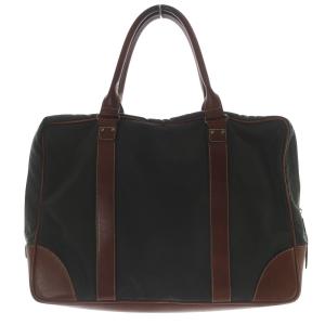 Felisi ナイロン レザー ブリーフケース ビジネスバッグ ハンドバッグ カーキ 緑 /SR36