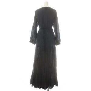 Velnica カシュクール マキシワンピース ネイビー