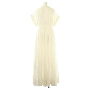 Velnica 23SS 半袖 マキシワンピース ロング ホワイト /DF OS