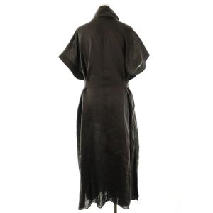 MYLAN リネン ノースリーブ ワンピース F ブラウン