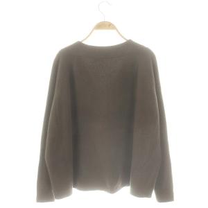 Deuxieme Classe ミドルゲージVプルオーバー ニット セーター カシミヤ混 ブラウン /DO OS