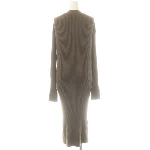 L'Appartement RIB CARDIGAN カーディガン ロング カシミヤ混 ブラウン /DO OS